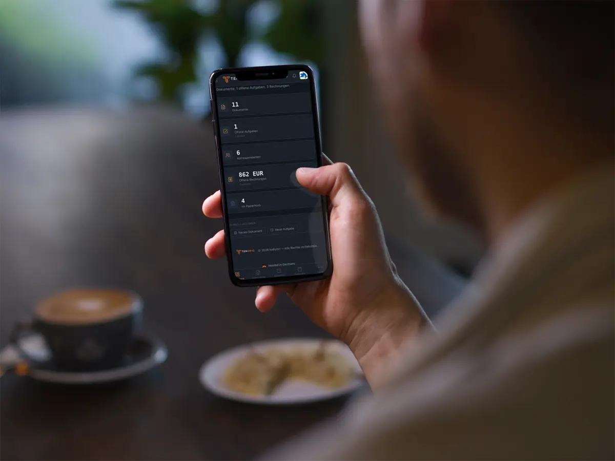 Tendriq auf dem Smartphone